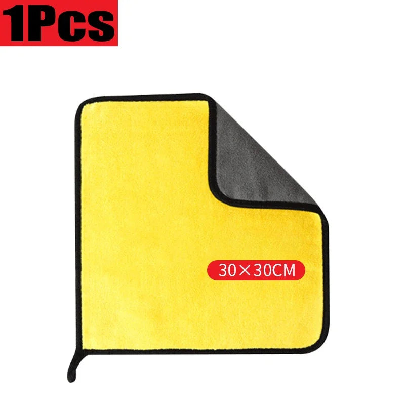 1-10Pcs Microfiber Chenille Car Wash Mitt Absorbent Auto Wash Car Cleaning Sponge Brush Pad Cleaning Tool Gloves Accessories