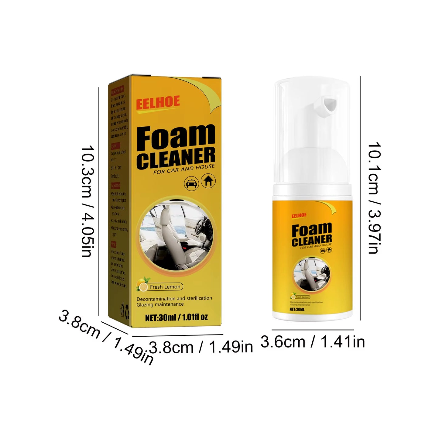 Multi-Purpose Foam Cleaning Agent Automoive Car Interior Home Foam Cleaning Spray Interior Maintenance Wash Cleaning Foam Spray