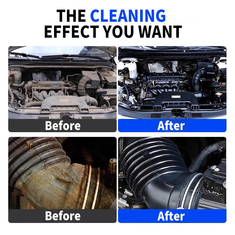 Car Engine Cleaner & Engine Bay Cleaner - Powerful Degreaser for Oil Sludge & Grease Fuel System & Throttle Body Cleaning