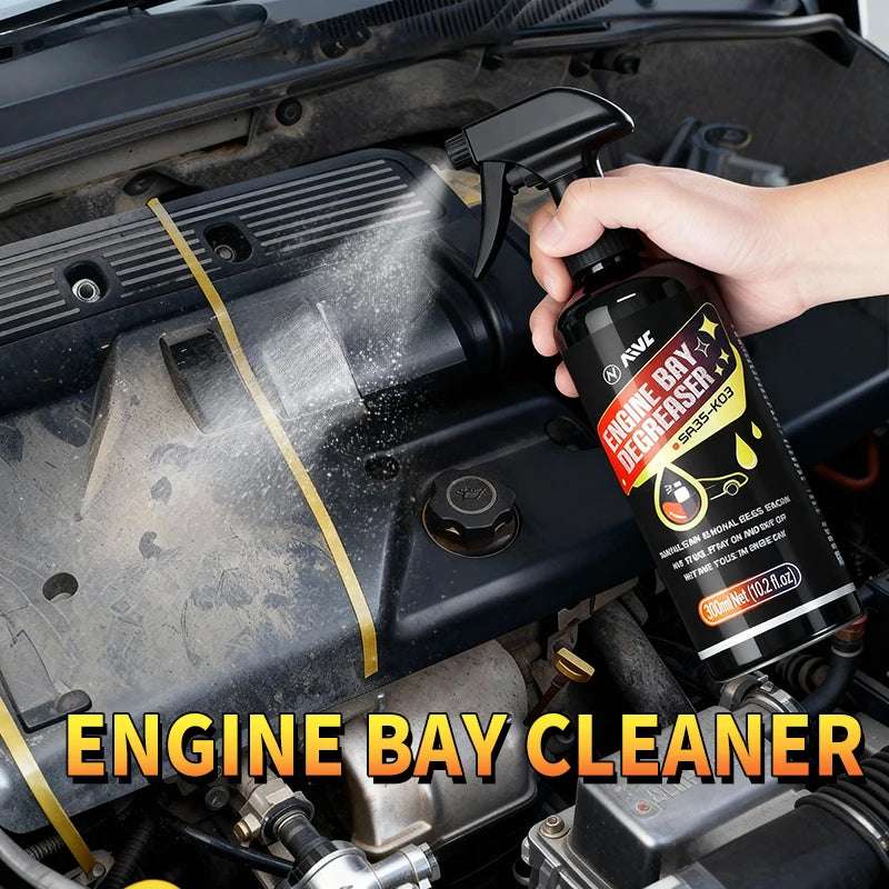 Car Engine Cleaner & Engine Bay Cleaner - Powerful Degreaser for Oil Sludge & Grease Fuel System & Throttle Body Cleaning