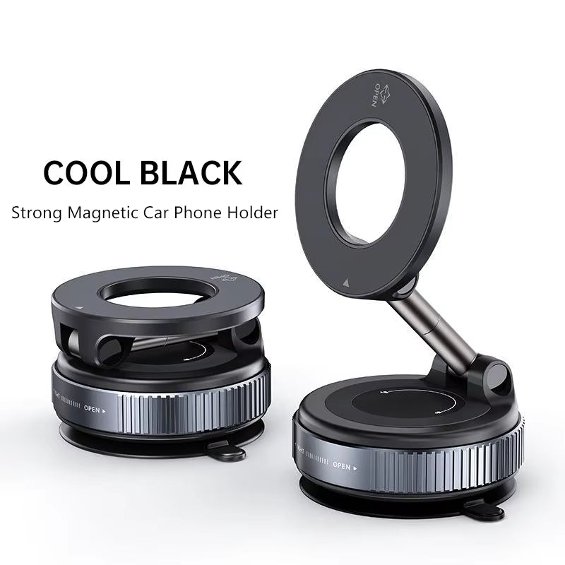 Magnetic Vacuum Phone Bracket 360° Adjustable Holder Strong Suction Cup Navigation Design Stand Holder for Car Universal 2026